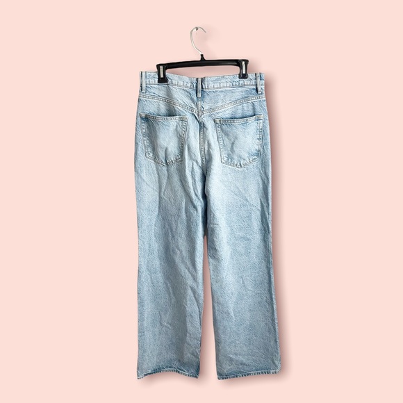 Free People Astoria Wide Leg Jeans in Seafoam Blue Size 31 Denim Jean - Picture 4 of 8